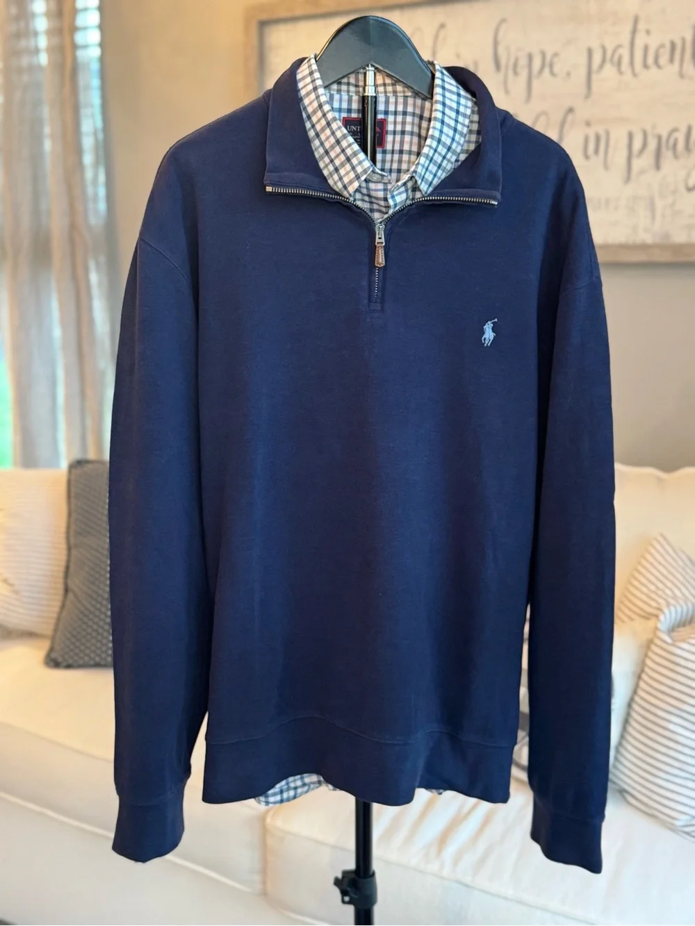 Polo by Ralph Lauren Navy Quarter-Zip Pullover